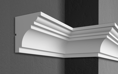 Cornișe pentru exterior (fațade) - Cornișă pentru exterior, KC 123, 20.5cm x 18cm x 200cm