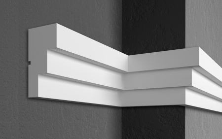 Cornișe pentru exterior (fațade) - Cornișă pentru exterior, KC 124, 21cm x 11cm x 200cm