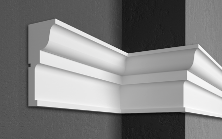 Cornișe pentru exterior (fațade) - Cornișă pentru exterior, KC 128, 25cn x 10.5cm x 200cm