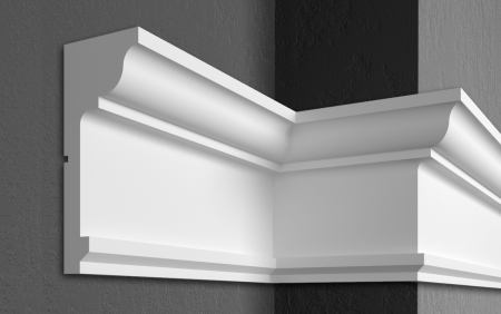 Cornișe pentru exterior (fațade) - Cornișă pentru exterior, KC 133, 38cm x 15.5cm