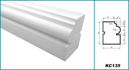 Cornișă pentru exterior, KC 135, 12cm x 9.2cm x 200cm [3]