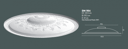 Cupola decorativa din poliuretan, DM 506 [1]