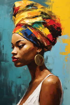 Tablouri Chic și Glam - Eleganță africană