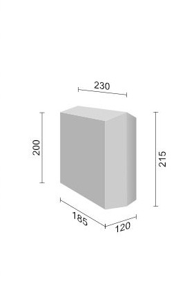 Grinzi decorative din poliuretan - Element de conectare E 054 - culoare gri