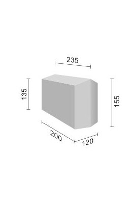 Grinzi decorative din poliuretan - Element de conectare E 055 - culoare gri