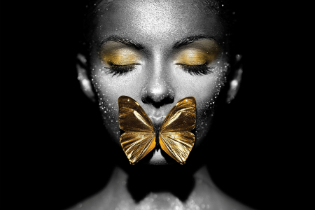 Tablouri Chic și Glam - Fluturele tăcerii