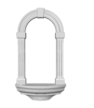 Nisa decorativa din poliuretan, N133, 37.5cm x 76.5cmx 10.5cm [2]