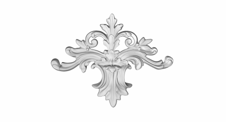 Ornamente din poliuretan - Ornament din poliuretan, Grand Decor,  A 608, 24cmx18.5cmx2.5cm