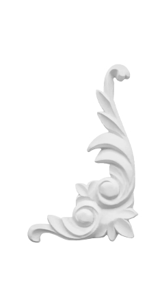 Lichidare stoc - Ornament din poliuretan, Grand Decor,  A 627R, 8cmx12.5cmx1.03cm