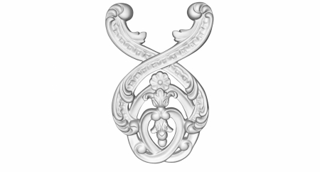 Ornamente din poliuretan - Ornament din poliuretan, Grand Decor,  W 862, 32cmx20.5cmx3cm