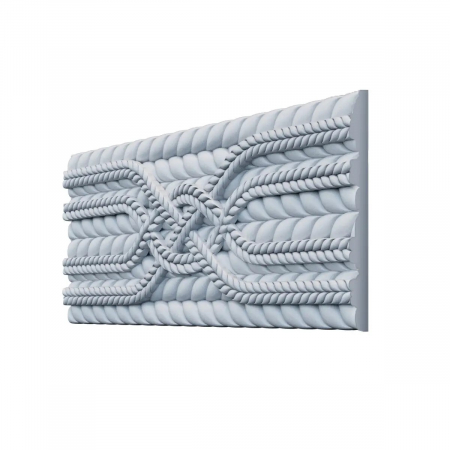 Panouri decorative 3D din poliuretan (riflaje) - Panou W312, 25cm x65cm x2.7cm