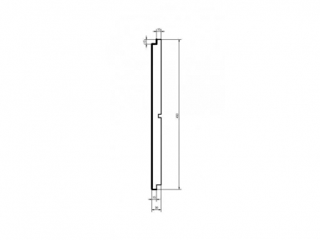 Placa de fuga, HC103-30, 49cm x 3cm x 200cm [1]