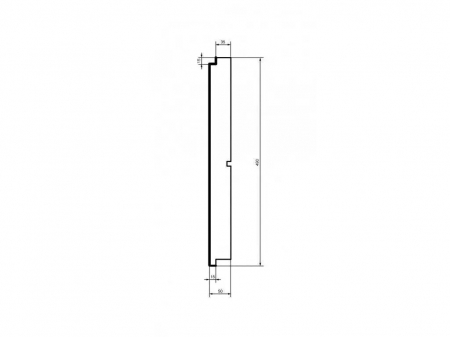 Placa de fuga, HC103-50, 49cm x 5cm x 200cm [1]