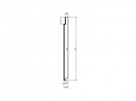 Placa de fuga, HC104-30, 49cm x 3cm x 200cm [1]