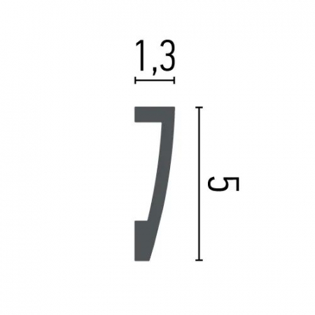 Plinta  decorativa, din HDP, HCR 505, 5cmx1.3cmx200cm [1]