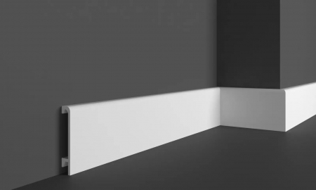 Profile din HDP ( polimeri cu inalta densitate) - Plinta  decorativa, din HDP, HCR 508, 9cmx1.6cmx200cm