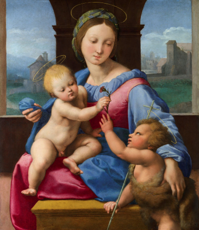 Tablouri canvas - Raffaello - Madona Scaunului