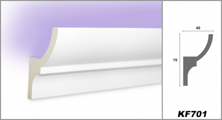 Scafa luminoasa - cornisa din poliuretan,Tesori F, KF701, 7cmx4cmx200cm [3]