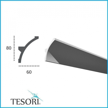 Scafa luminoasa - cornisa din poliuretan,Tesori F, KF702, 8 cmx6cmx200cm [1]