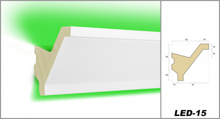 Scafa luminoasa din poliuretan LED-15 [1]