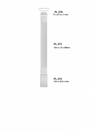 Pentru decorari si amenajari interioare - Set 11 - set  complet pilastru PL 273
