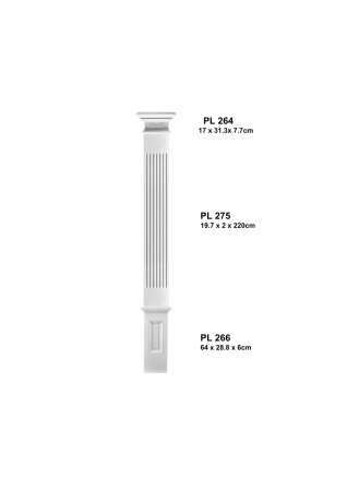 Pentru decorari si amenajari interioare - Set 15 - set  complet pilastru PL 275