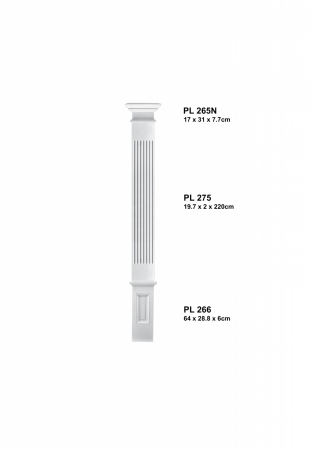 Pentru decorari si amenajari interioare - Set 16 - set  complet pilastru PL 275