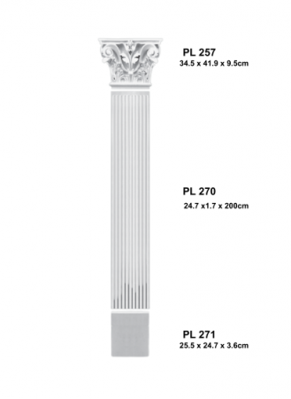 Pentru decorari si amenajari interioare - Set 17 - set  complet pilastru PL 270