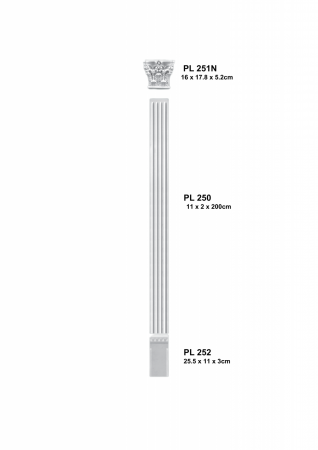 Pilastrii si coloane - Set 2- set complet pilastru PL 250