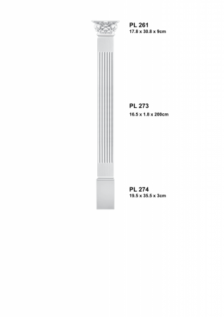 Pentru decorari si amenajari interioare - Set 7 - set  complet pilastru PL 273