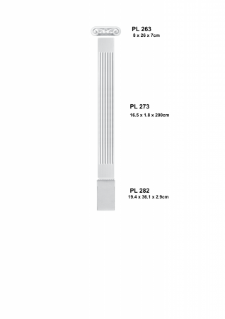 Pentru decorari si amenajari interioare - Set 9 - set  complet pilastru PL 273