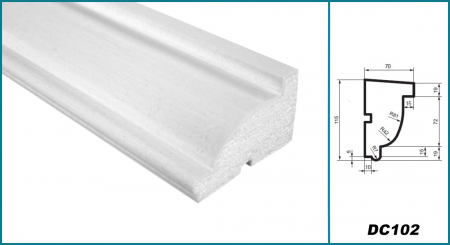 Solbanc (profil pervaz), DC 102, 11.5cm x7cm x200 cm [3]