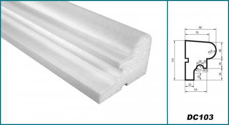 Solbanc (profil pervaz), DC 103, 11.9cm x 9cm x200 cm [3]