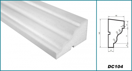 Solbanc (profil pervaz), DC 104, 14.5cm x 8cm x 200 cm [3]