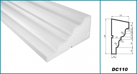 Solbanc (profil pervaz), DC 110, 23.5cm x 11.5cm x200 cm [3]