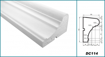Solbanc (profil pervaz), DC 114, 15.5cm x 10cm x200 cm [3]