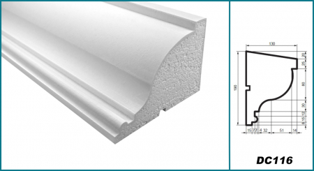 Solbanc (profil pervaz), DC 116, 19cm x 13cm x200 cm [3]