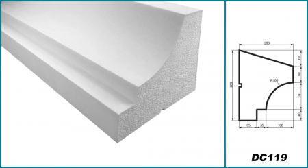 Solbanc (profil pervaz), DC 119, 26cm x 20cm x200 cm [3]
