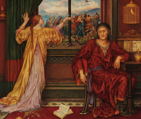 Tablouri canvas - Evelyn De Morgan-Colivia de aur