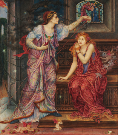 Tablouri canvas - Evelyn De Morgan-Regina Eleanor si frumoasa Rosamund
