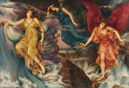 Tablouri canvas - Evelyn De Morgan- Spiritele furtunii