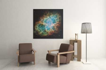 Tablou canvas "Nebuloasa Crabului " 50 x 50 cm [3]