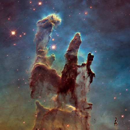 Secretele Universului - Tablou canvas Stalpii Creatiei 50 x 50 cm