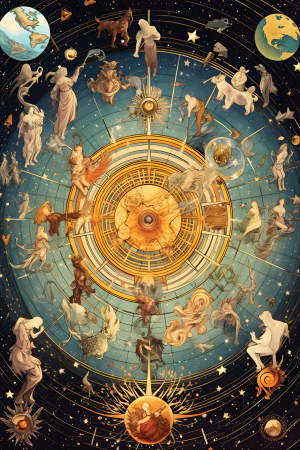 Tablouri Chic și Glam - Zodiacul cosmic