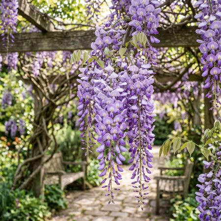 Glicină Mov (Wisteria sinensis) - fotografie produs [1]