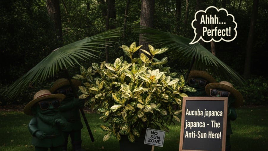 Aucuba japonica la Umbră: De Ce Este Arbustul Ideal pentru Zonele Fără Soare?