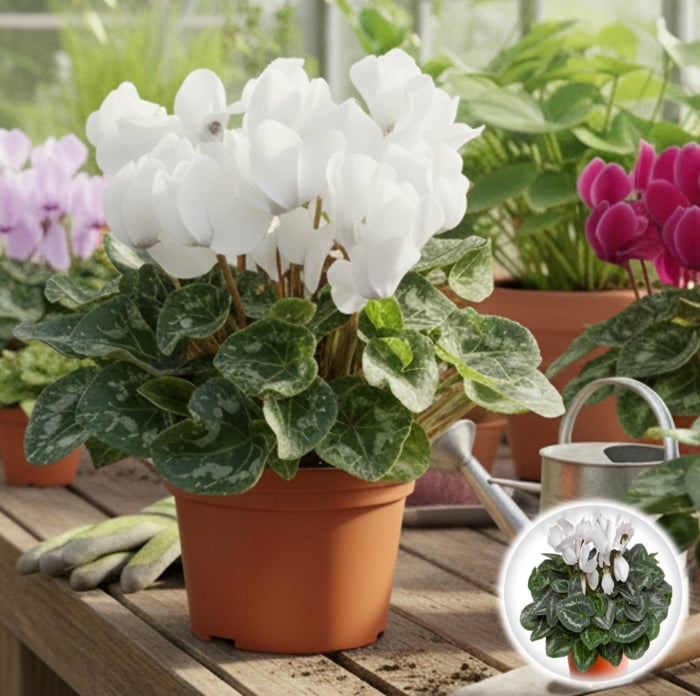 Cyclamen Alb - XL [1]