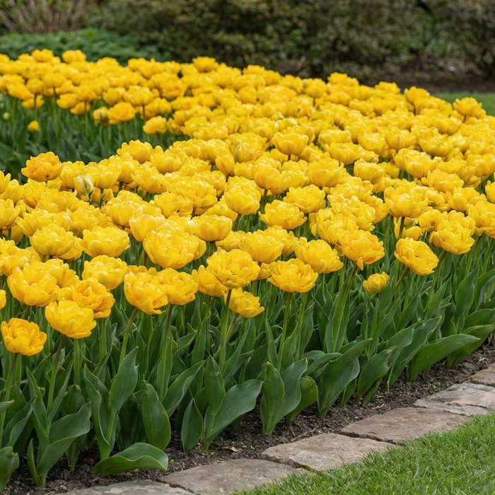 lalele-yellow-pomponette-galbene-batute-pepiniera-sibiu [2]