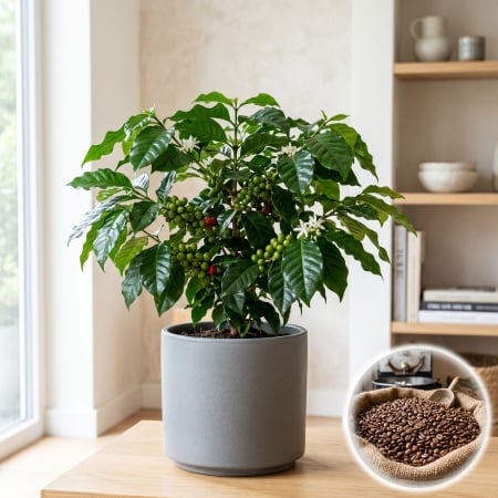 Arbore de Cafea - coffea-arabica-planta-de-cafea-ghiveci-pepiniera-sibiu