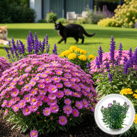 Flori Gradina si Balcon - Aster - Roz - 25cm+